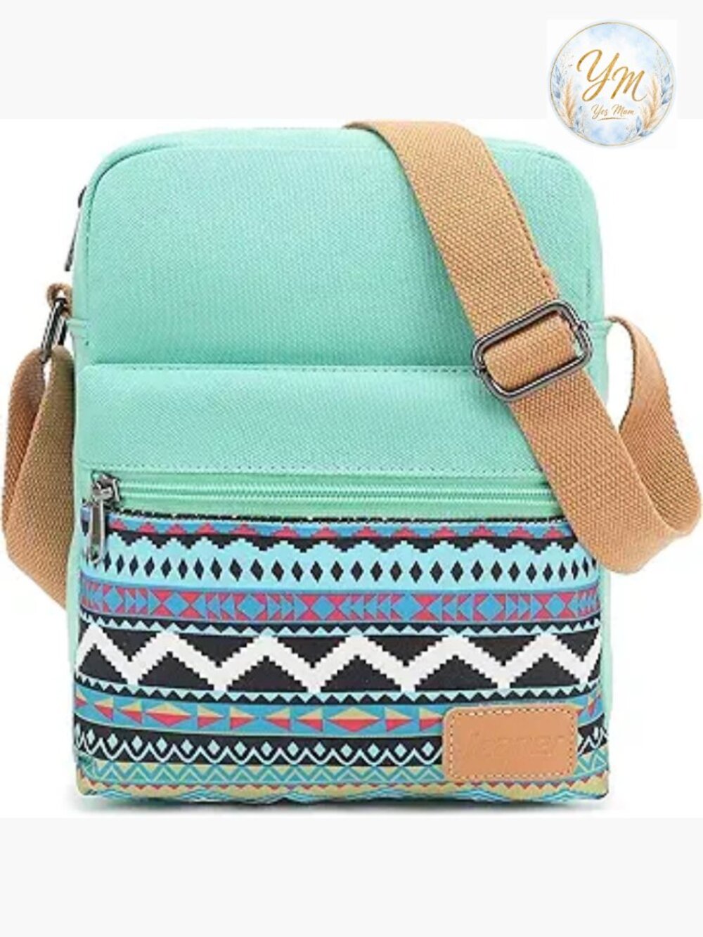 Canvas Messenger Crossbody Bag Set for Women Girls